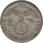 3. Reich 2 Mark 1937 A - Adler über Hakenkreuz